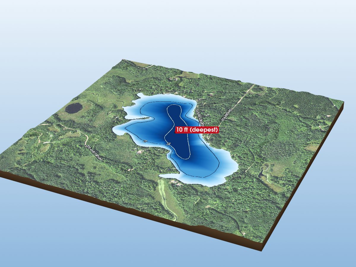 Depth map of Net Lake