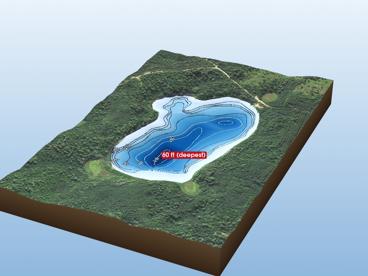 Depth map of Newman Lake
