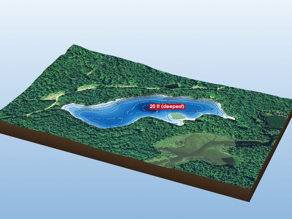 Depth map of Nicolet Lake 11