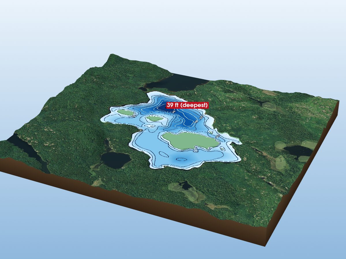 Depth map of Nigick Lake