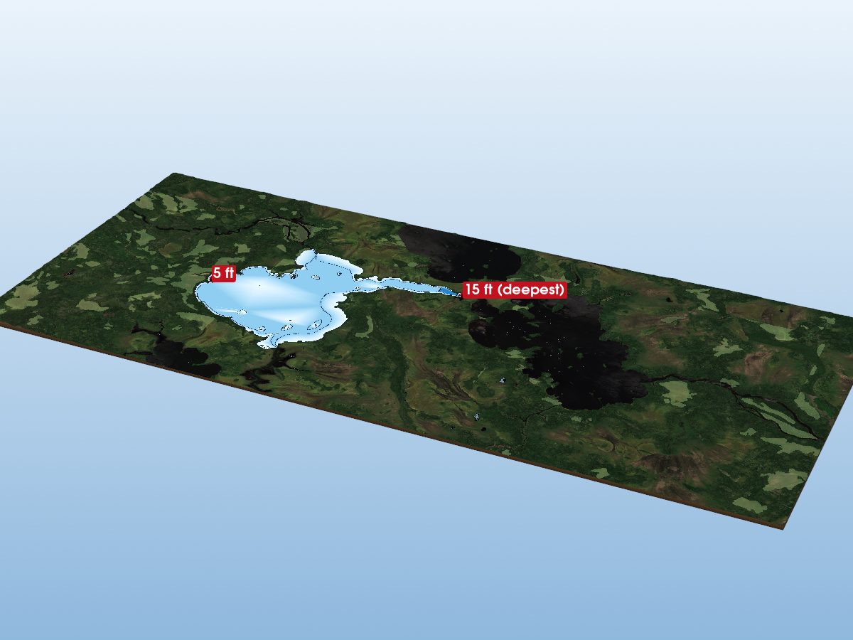 Depth map of Nikip Lake