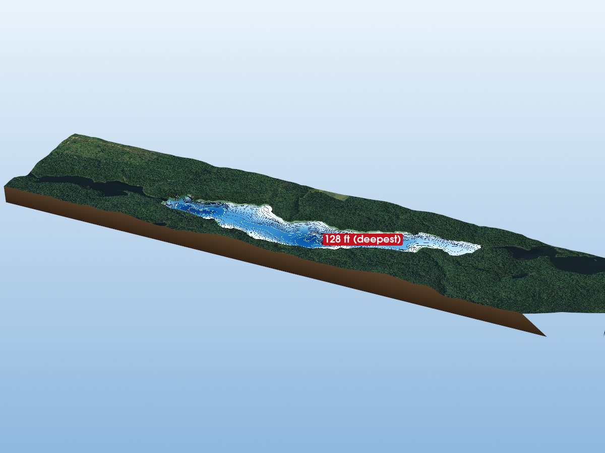 Depth map of Ninth Lake