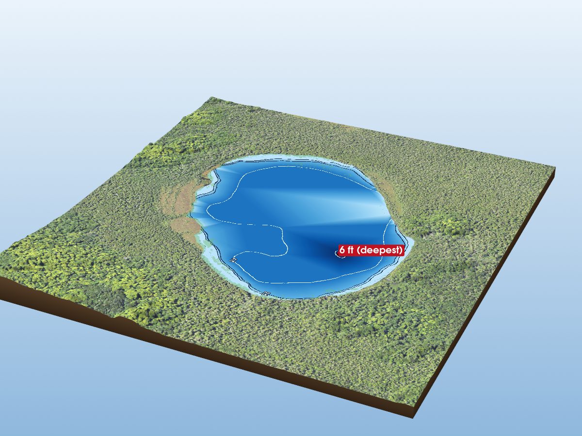 Depth map of Noble Lake