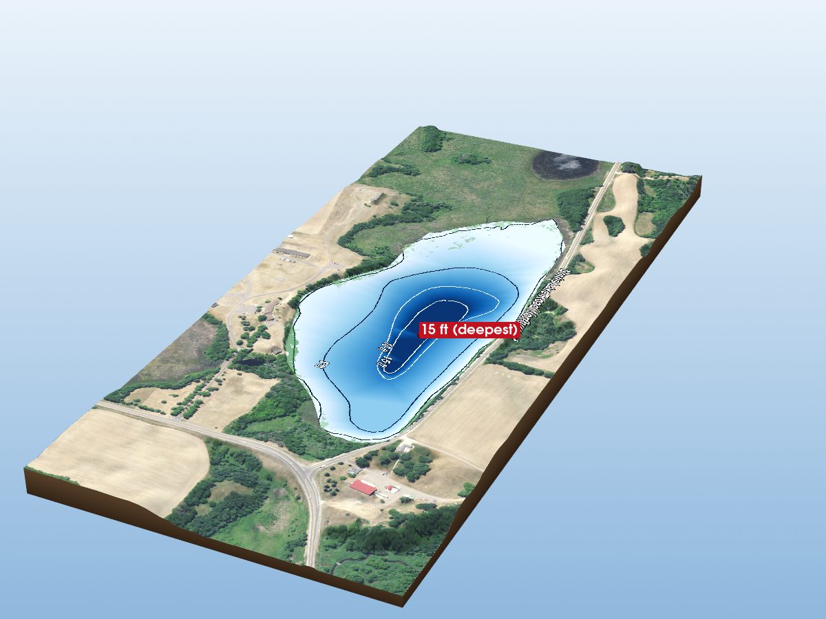 Depth map of Norris Lake
