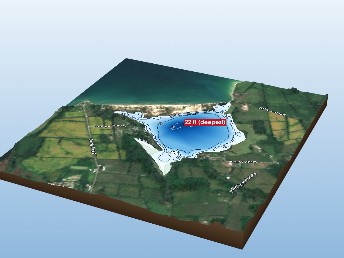 Depth map of North Bay