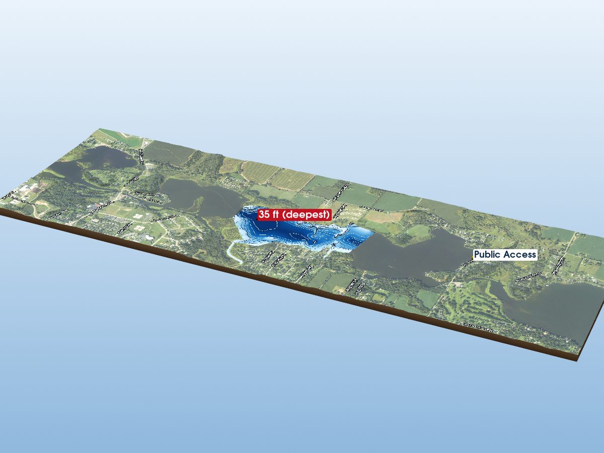 Depth map of North Lake