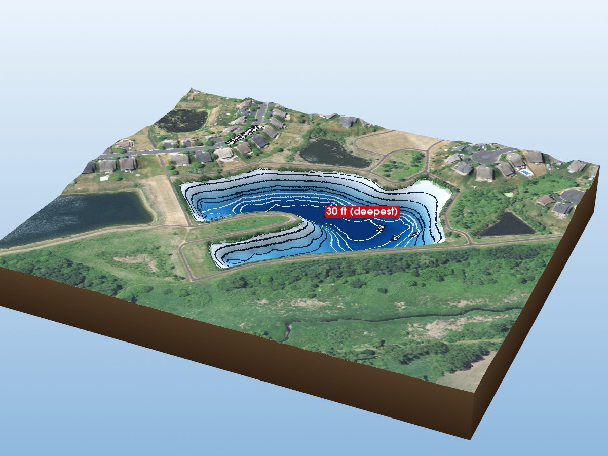 Depth map of North Lake