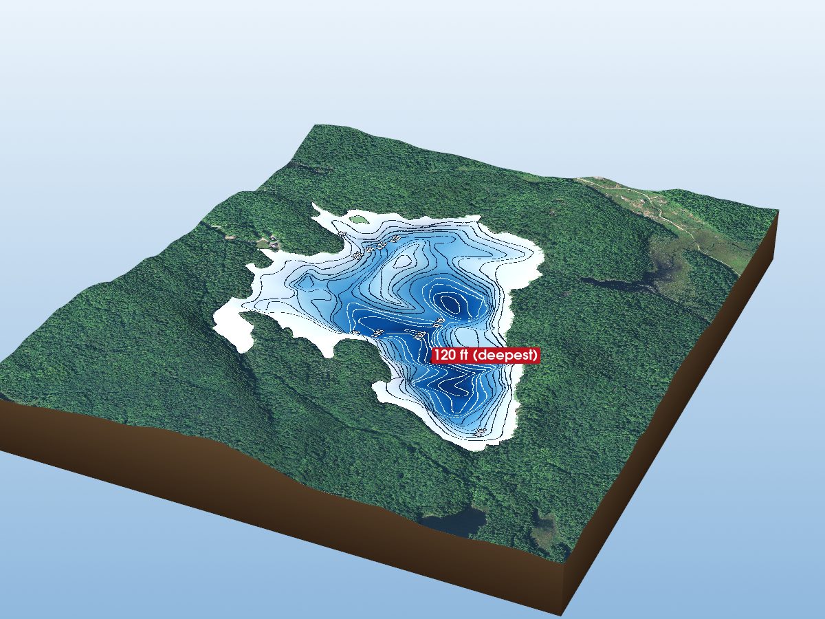 Depth map of North Lake