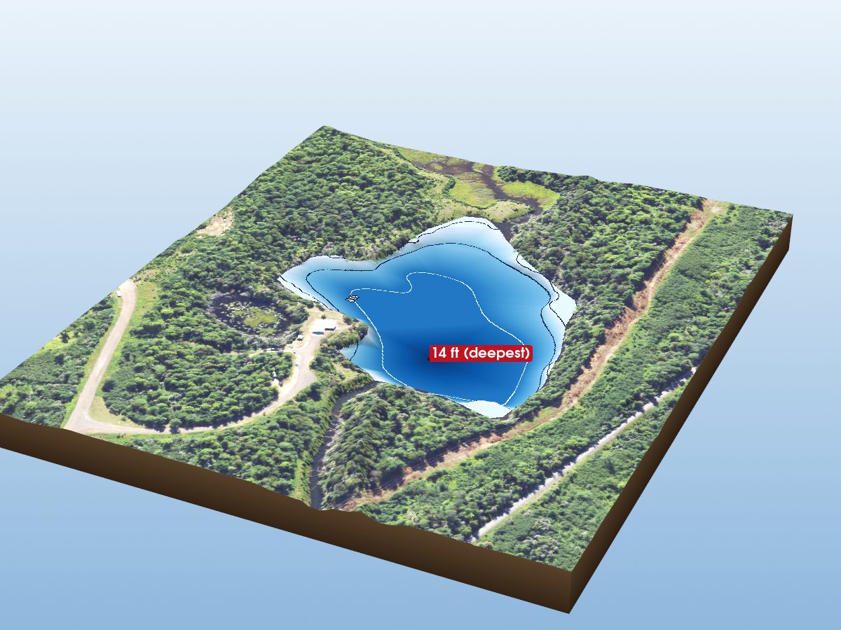 Depth map of North Lake