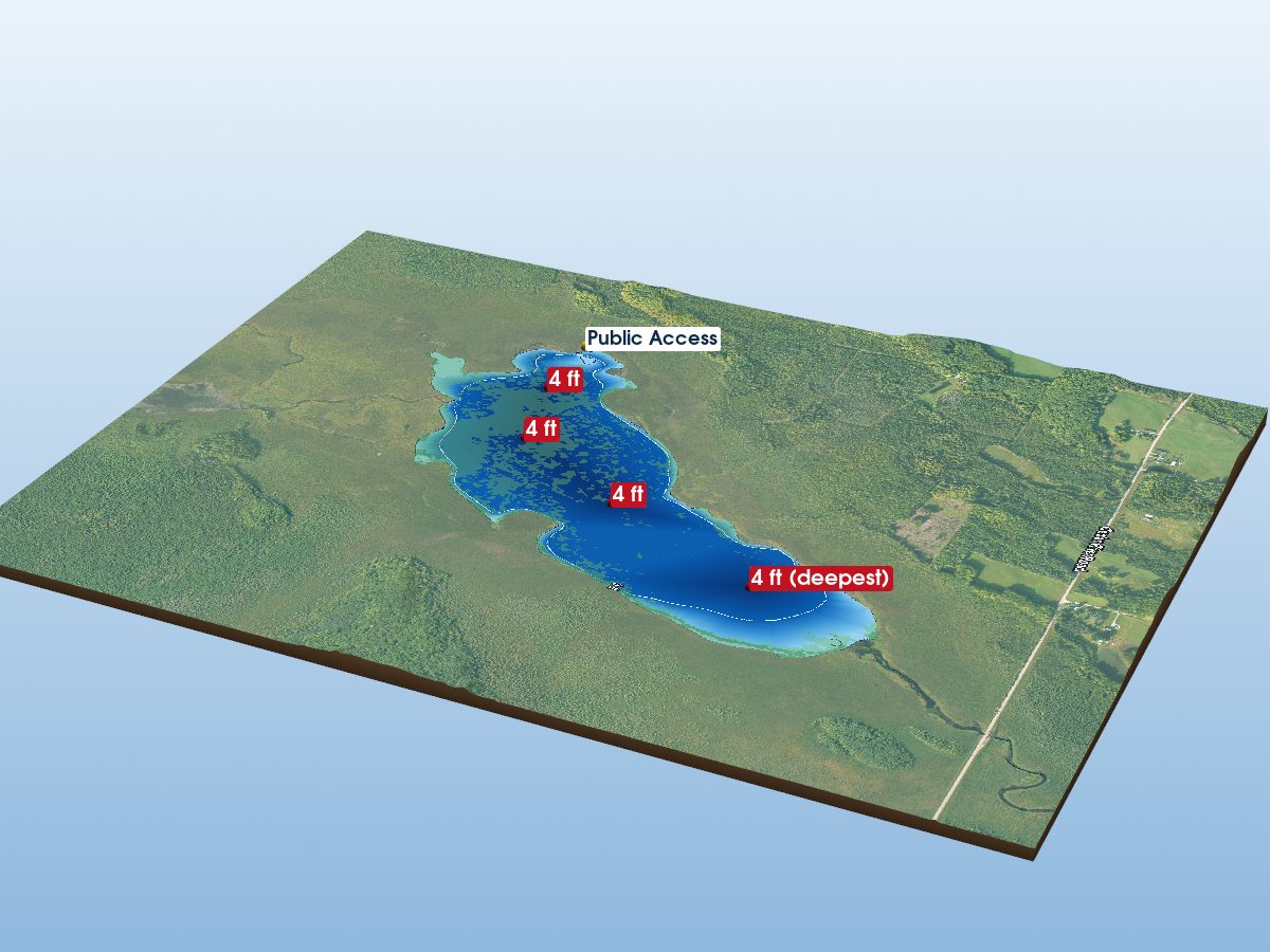 Depth map of North Lake