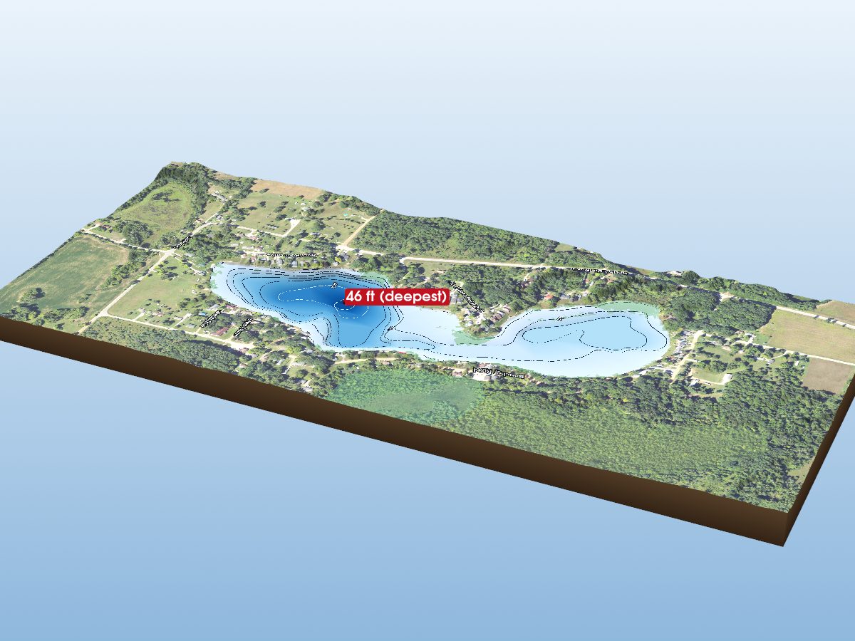 Depth map of North Lake