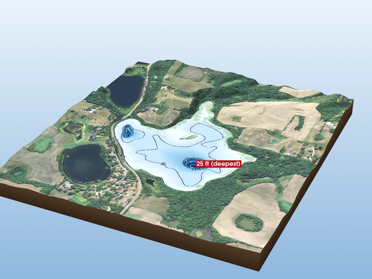 Depth map of North Lake