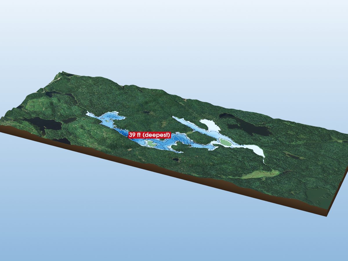 Depth map of North Maskuti Lake