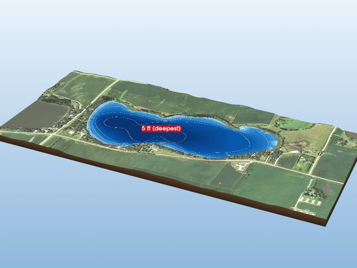 Depth map of North Silver Lake