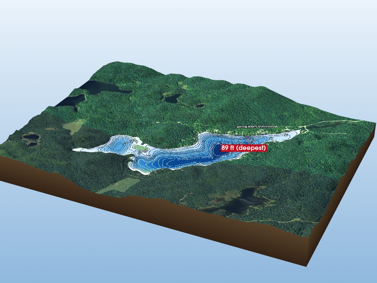 Depth map of Northland L.
