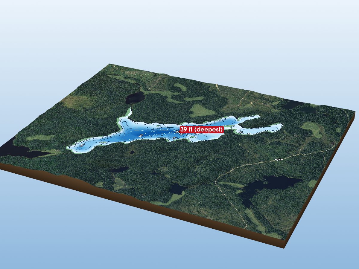 Depth map of Northpoint Lake