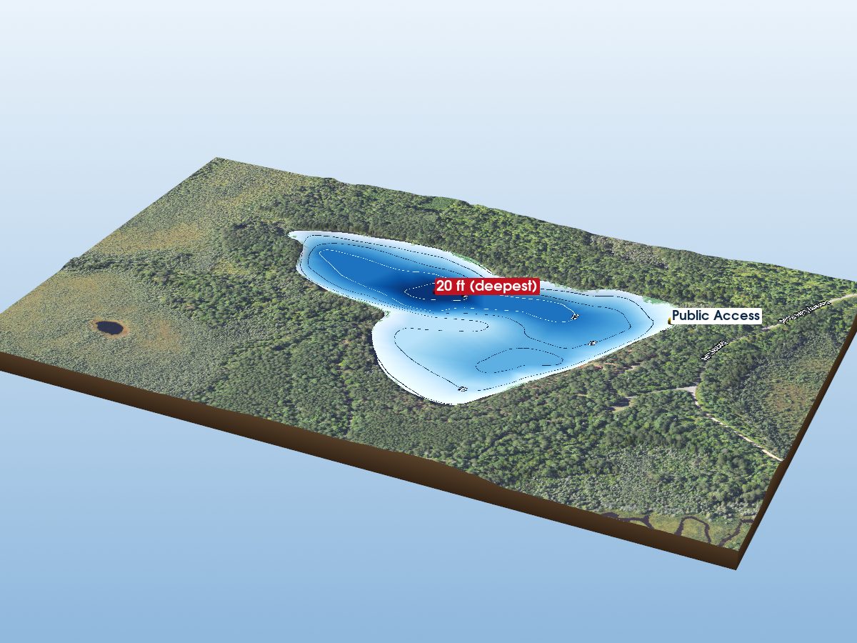 Depth map of Norway Lake