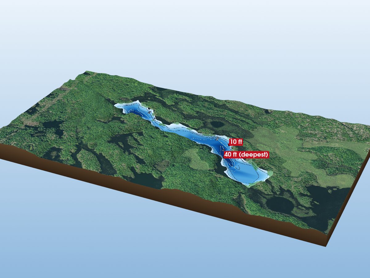 Depth map of Norway Lake