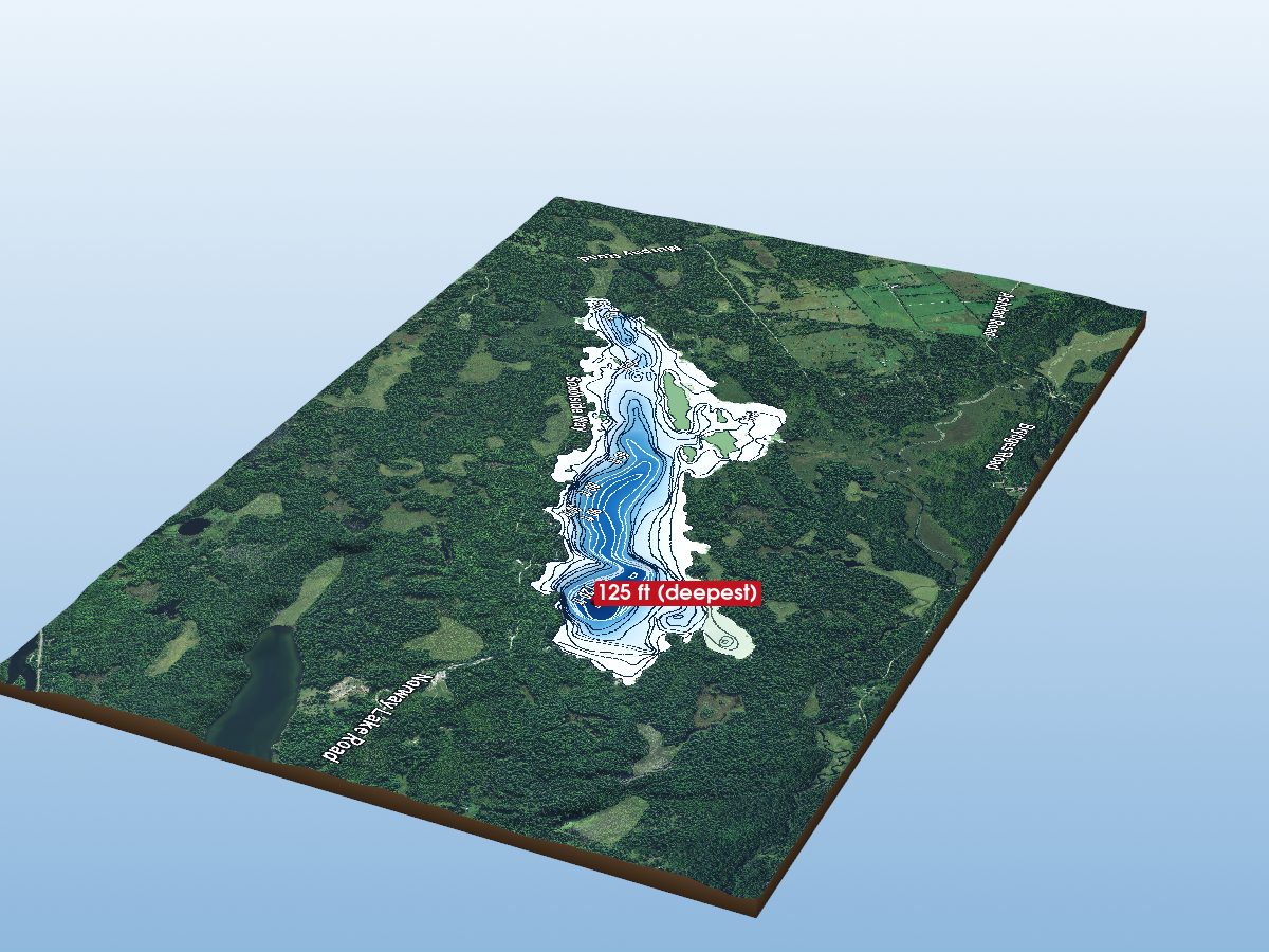 Depth map of Norway Lake