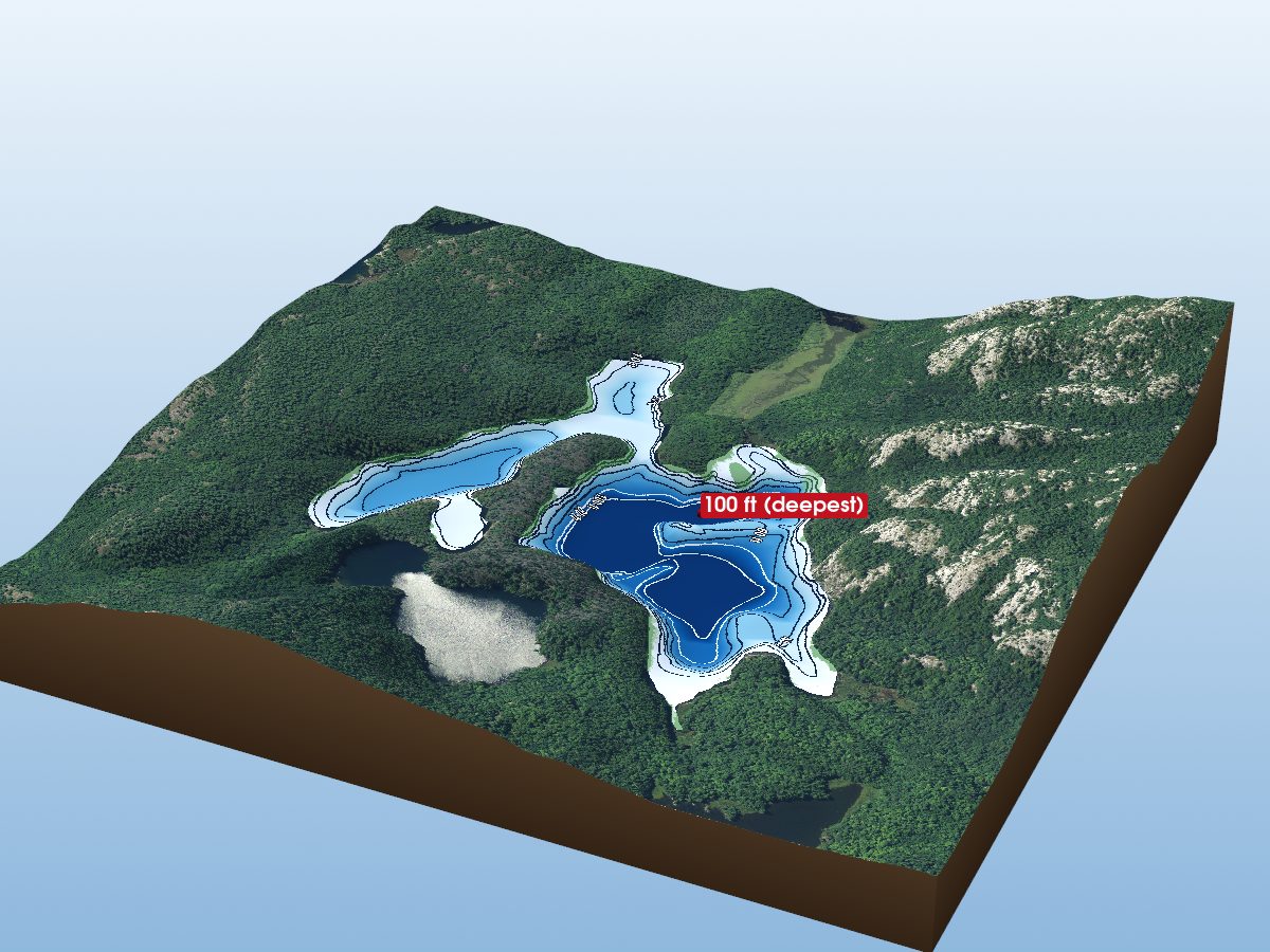 Depth map of Norway Lake