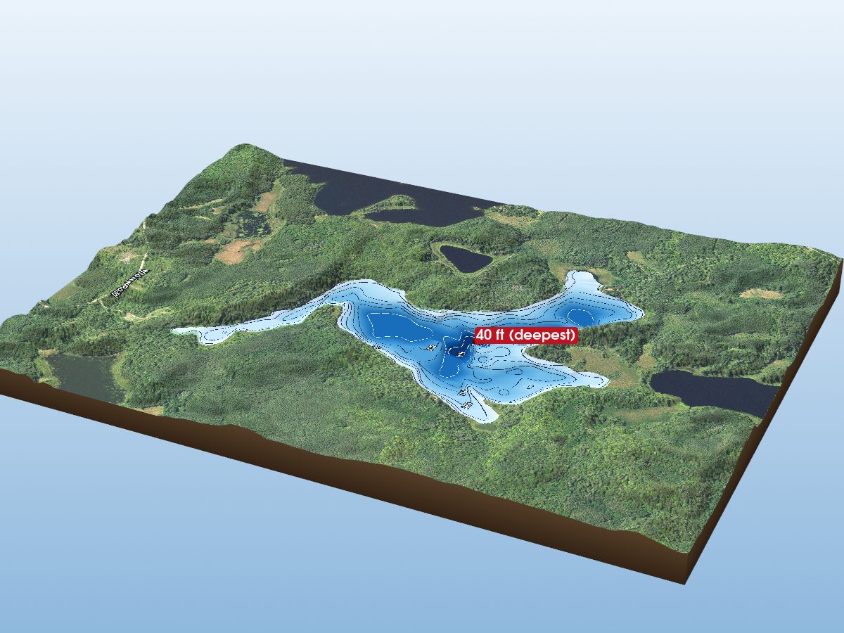 Depth map of Nose Lake