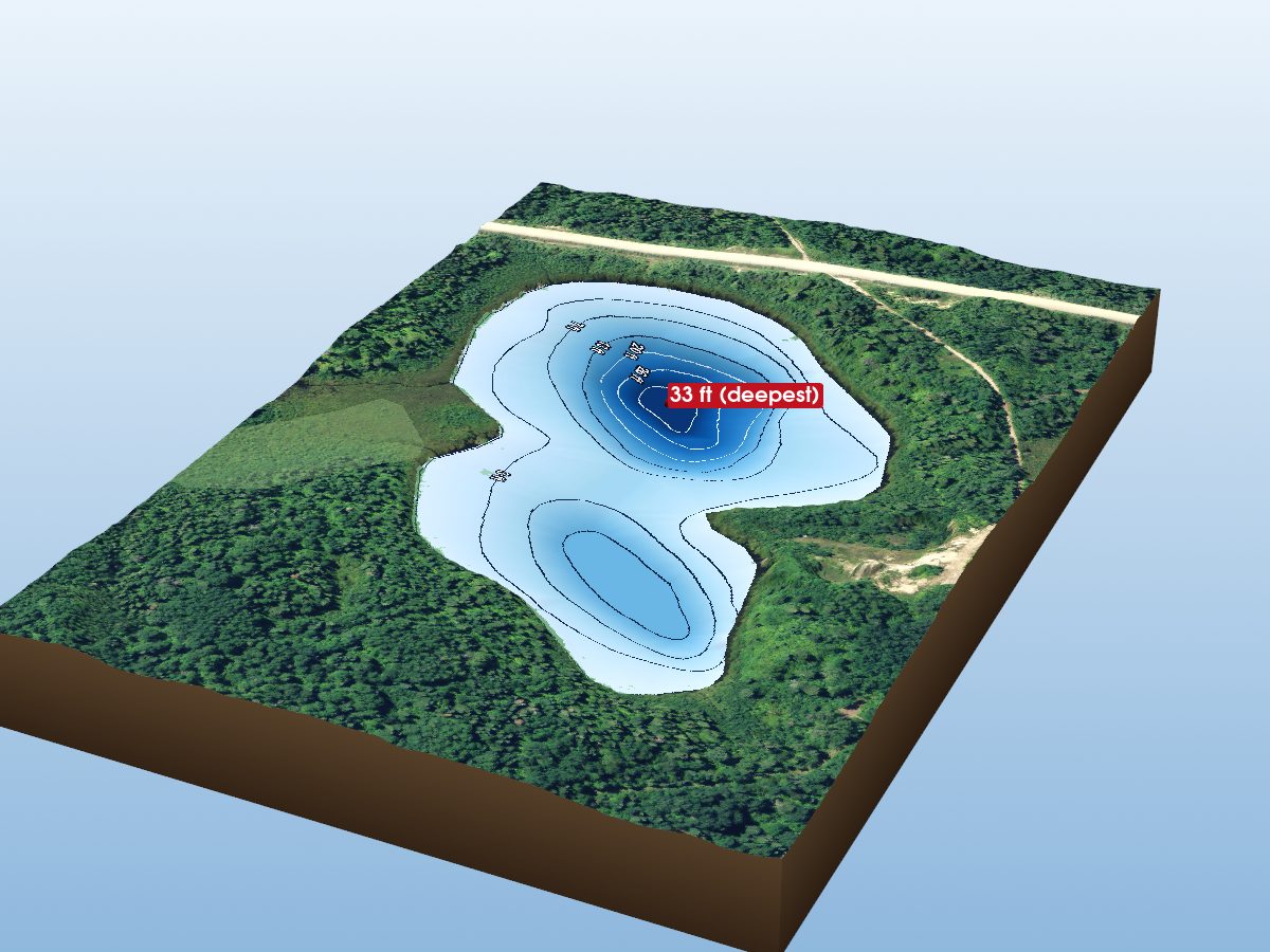 Depth map of O'Brien Lake 7