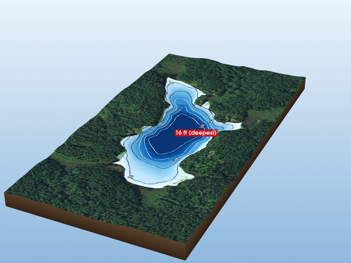 Depth map of O'Connell Lake