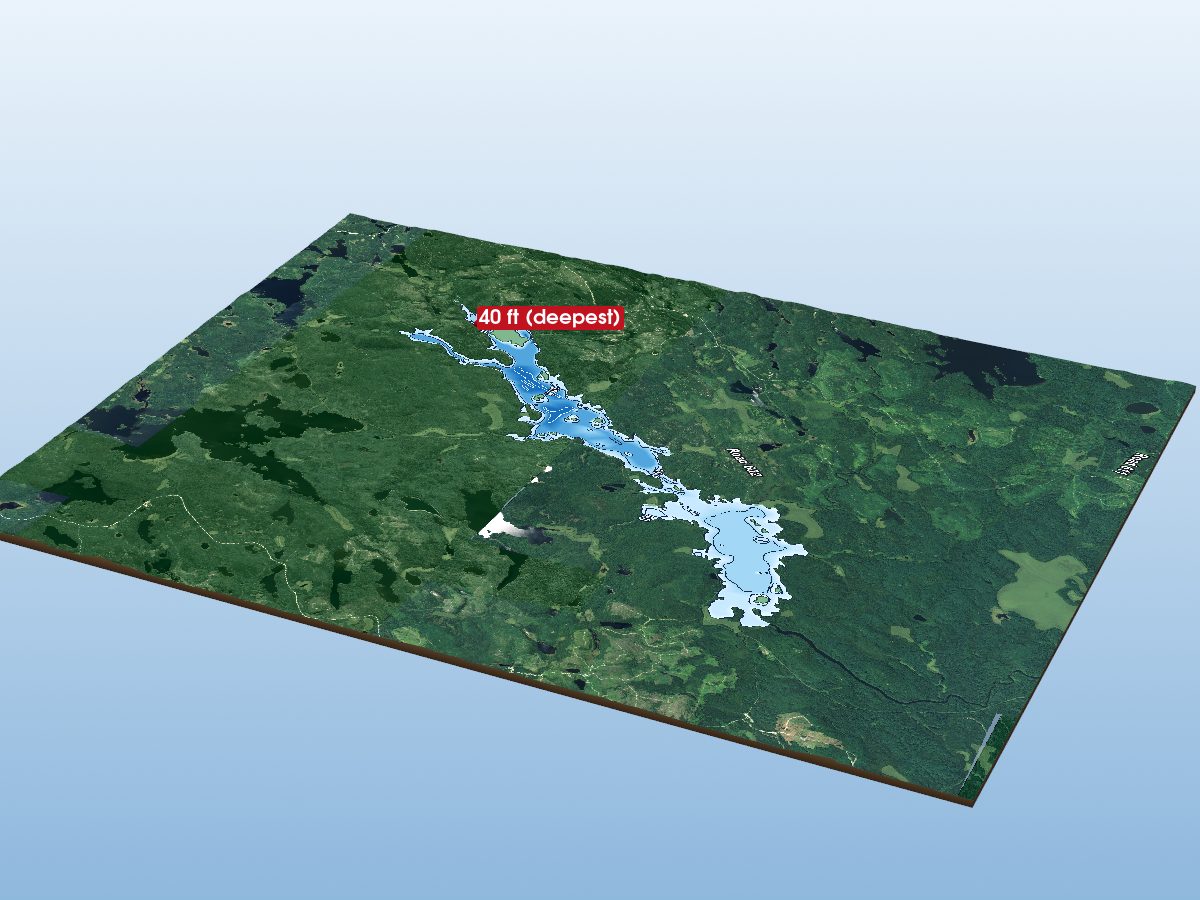 Depth map of Oba Lake