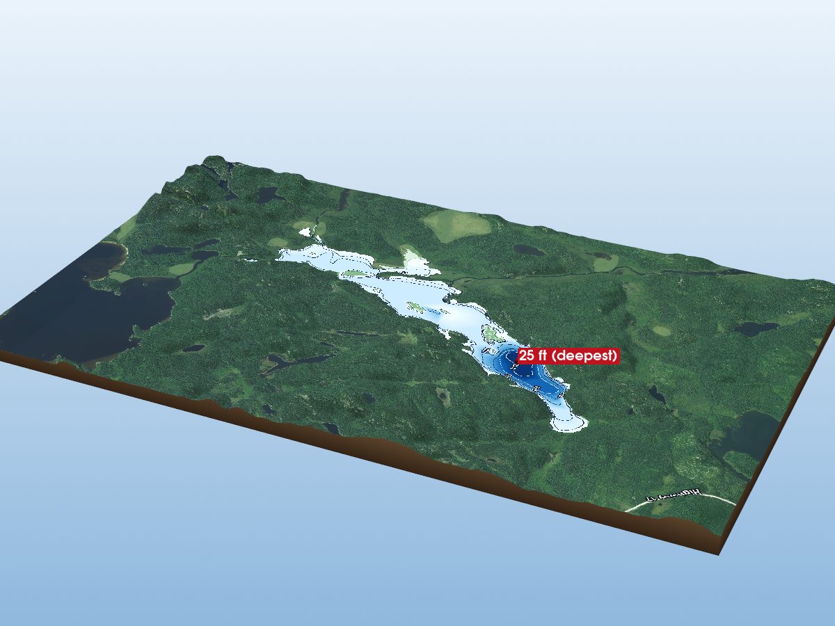 Depth map of Obatanga Lake