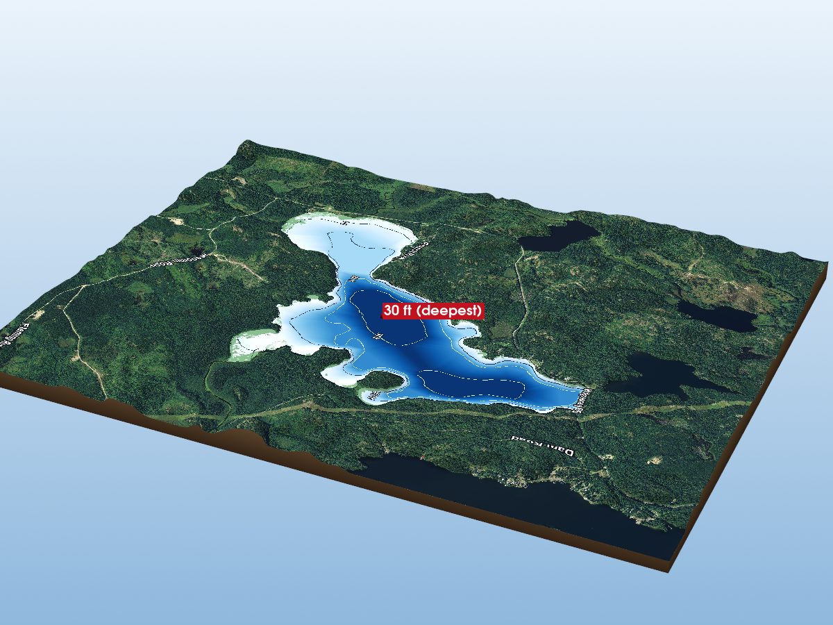Depth map of Off Lake