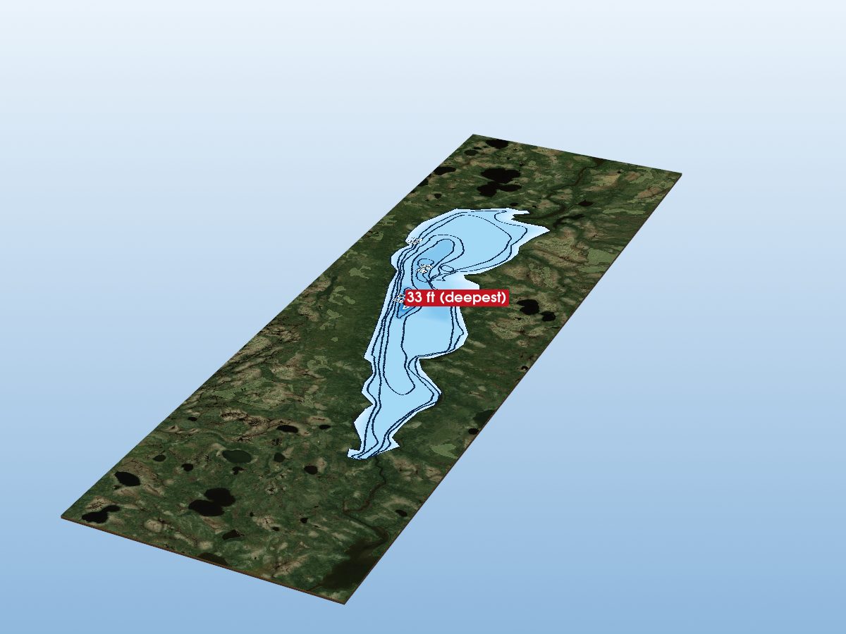 Depth map of Opinnagua River
