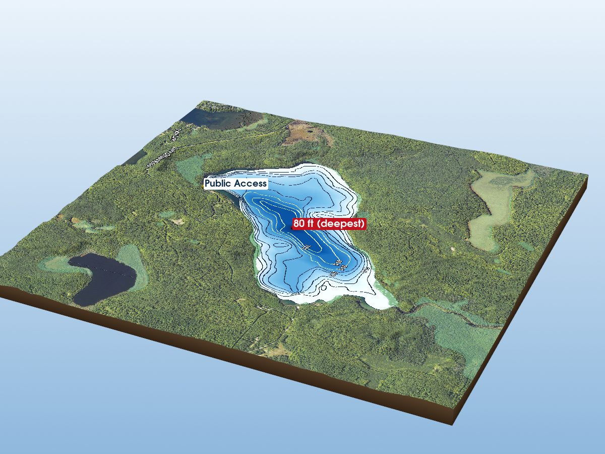 Depth map of Ottawa Lake