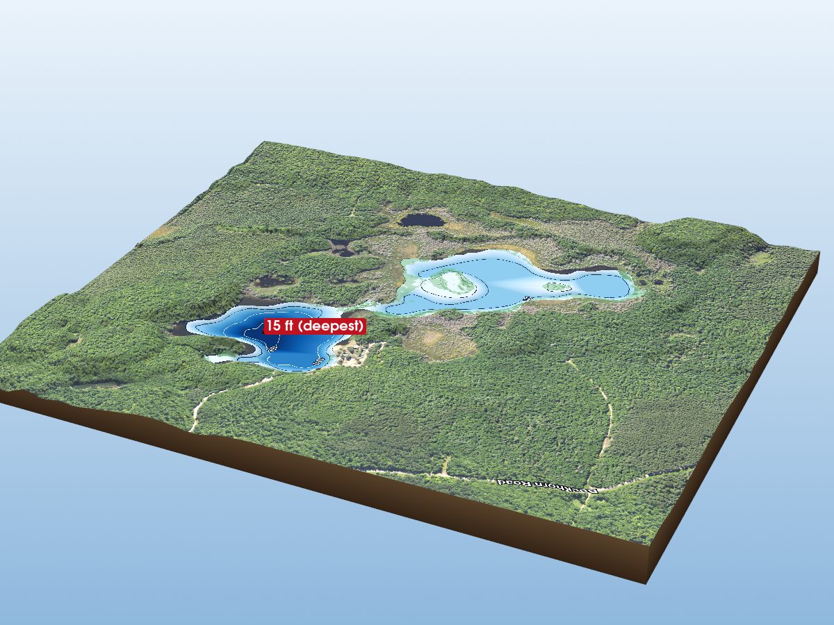 Depth map of Otter Lake