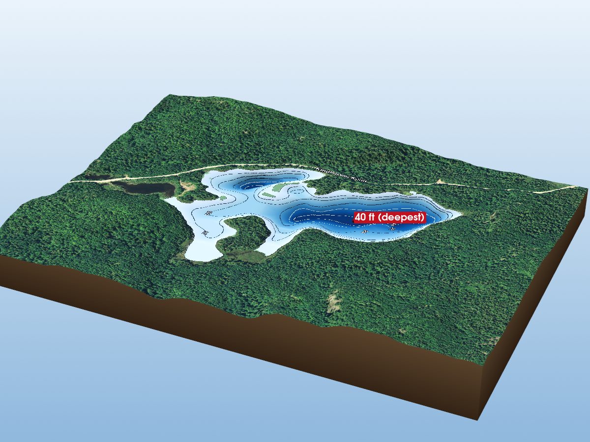 Depth map of Otter Lake