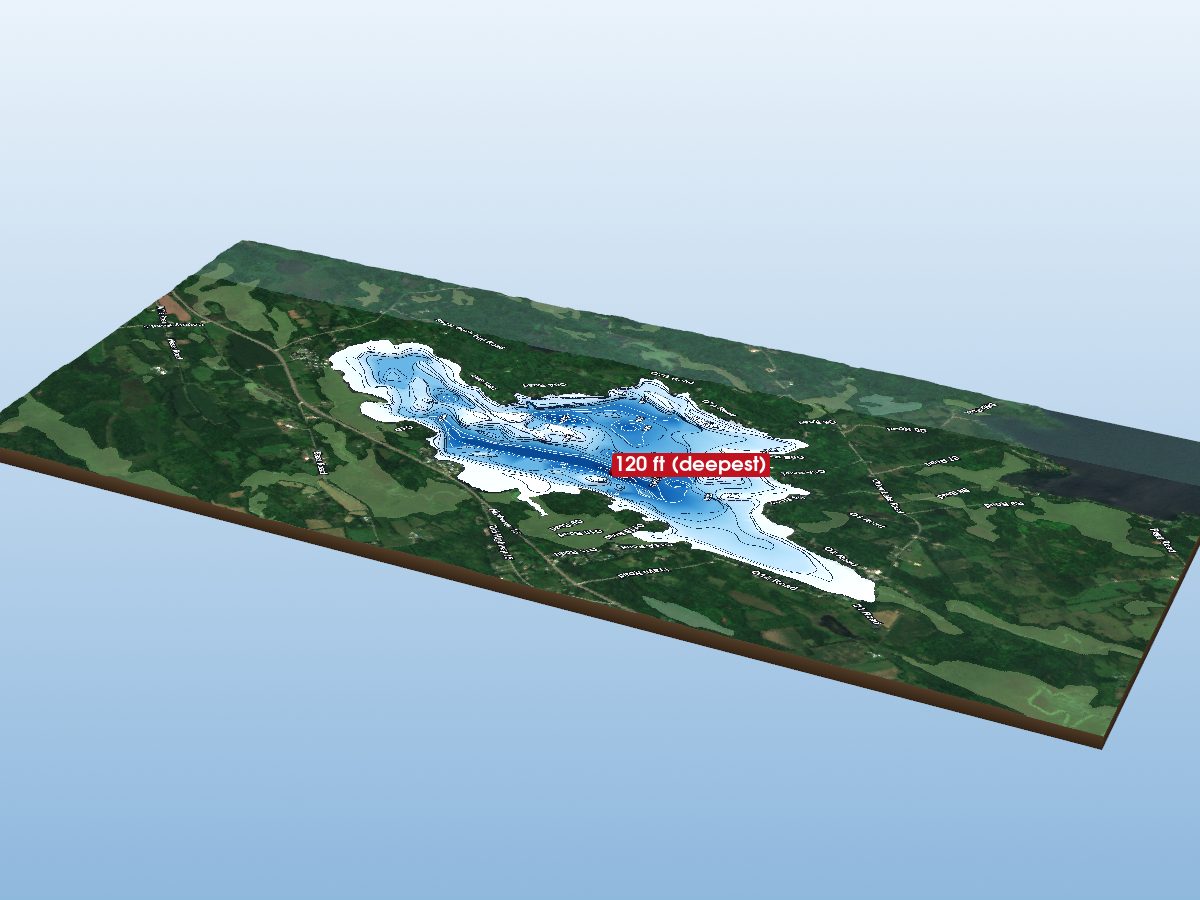Depth map of Otter Lake