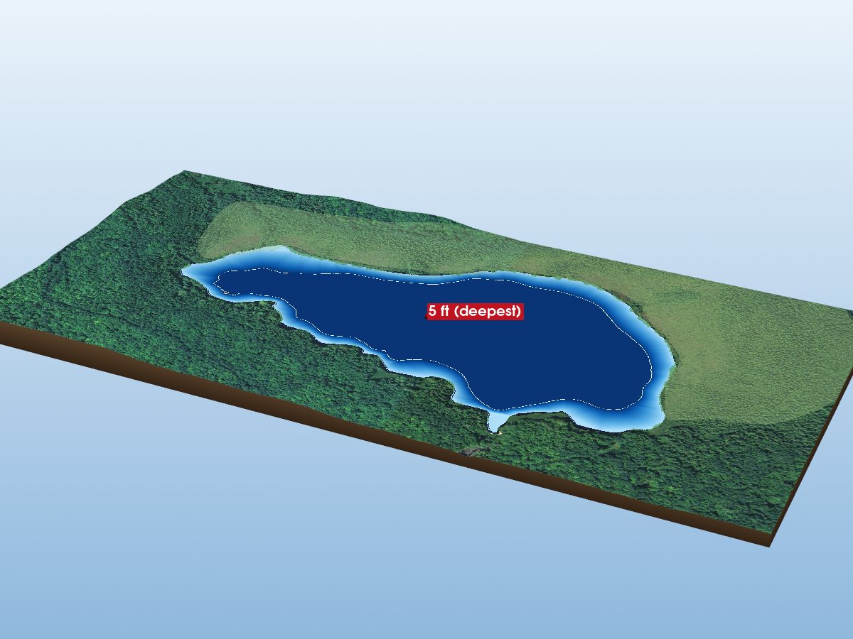 Depth map of Otter Lake