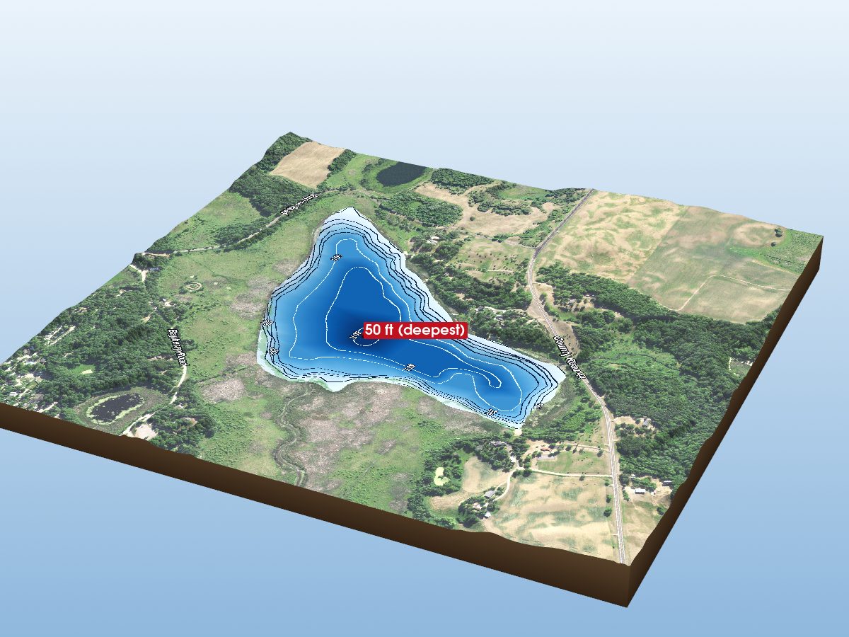 Depth map of Otter Lake