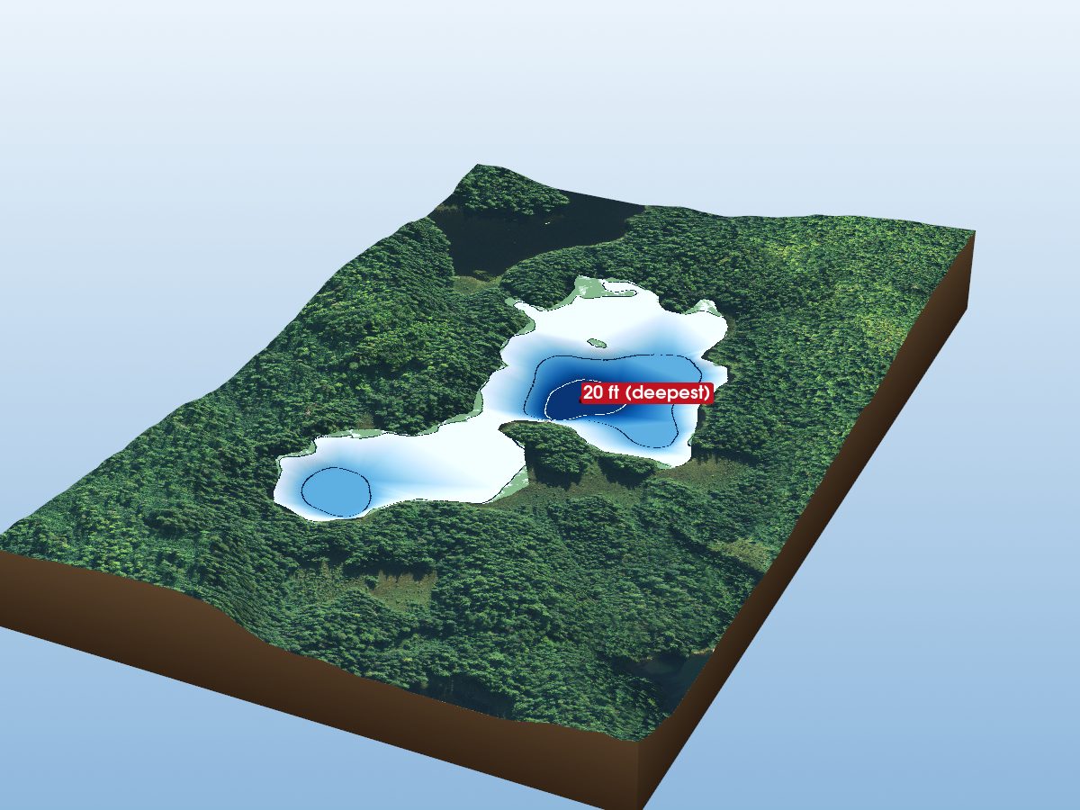 Depth map of Otto Lake
