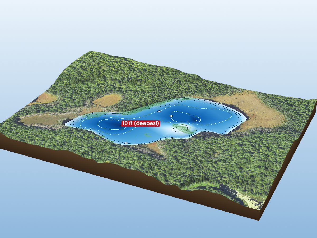 Depth map of Owl Lake