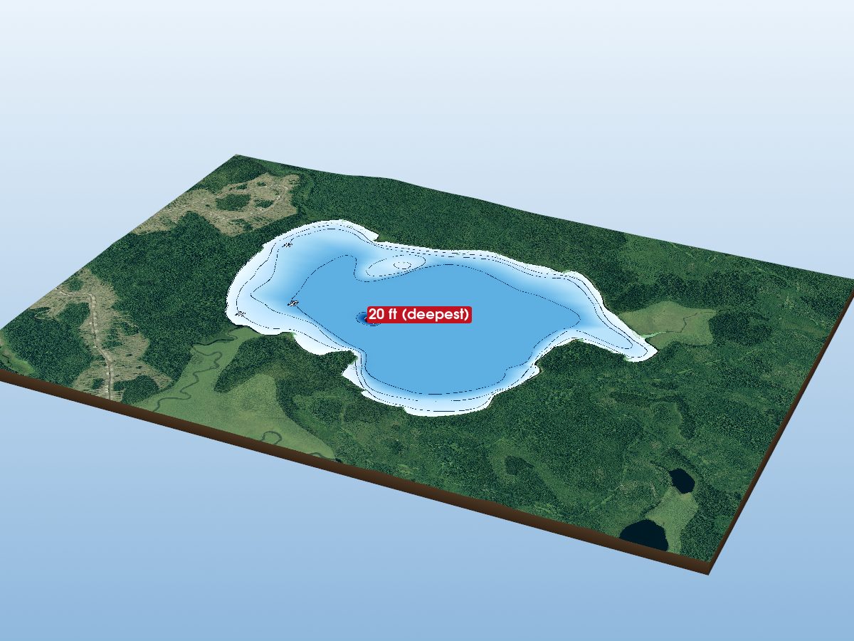 Depth map of Owlet Lake