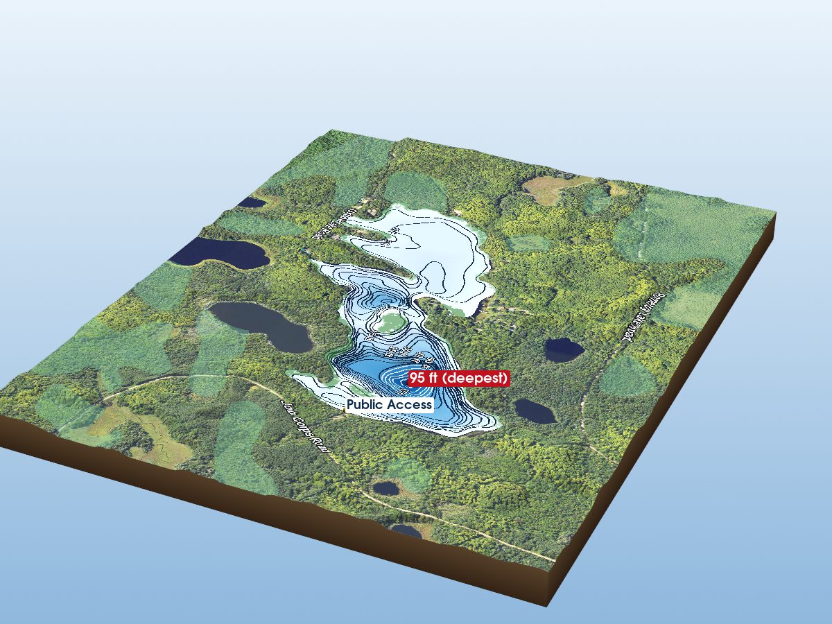3D depth map of Oxbow Lake