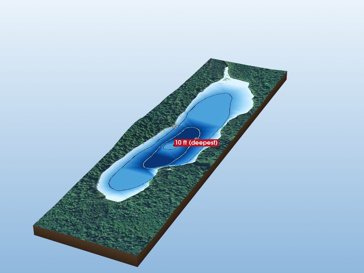 Depth map of Paddy Lake