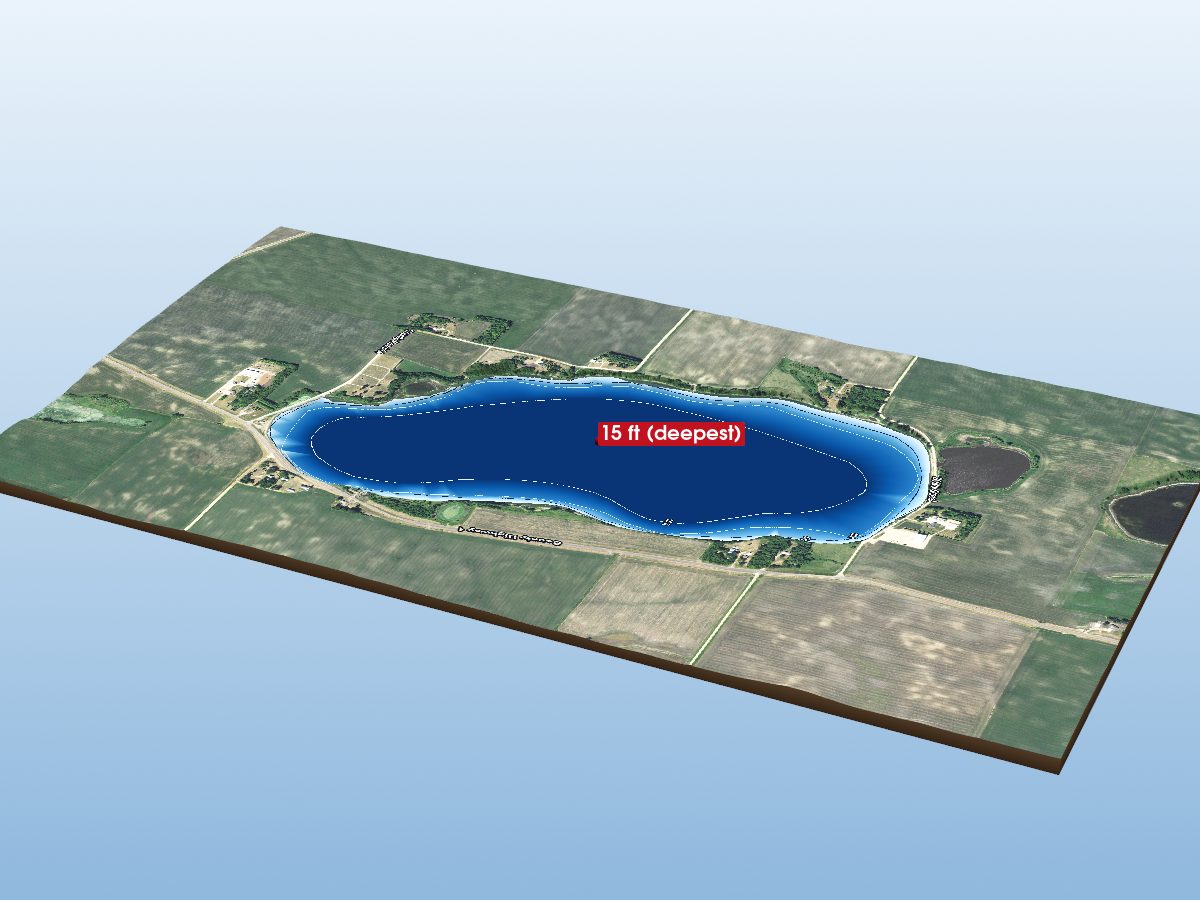 Depth map of Page Lake