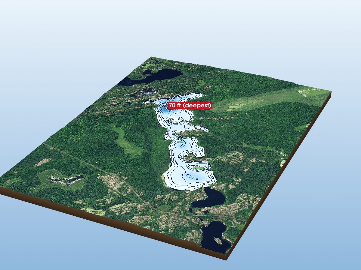 Depth map of Pakeshkag Lake