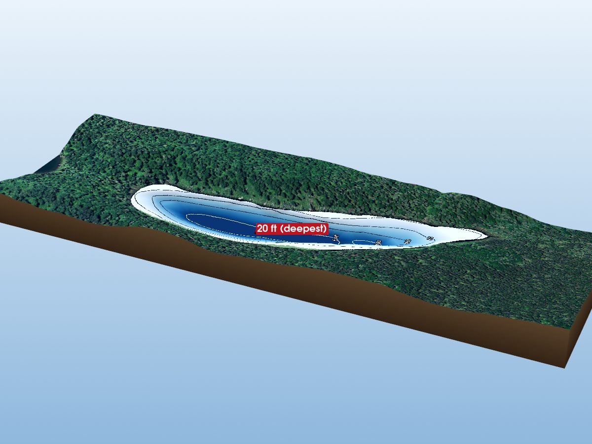 Depth map of Pall Lake
