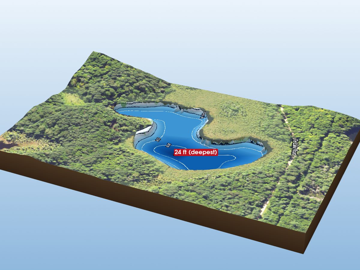 Depth map of Pan Lake