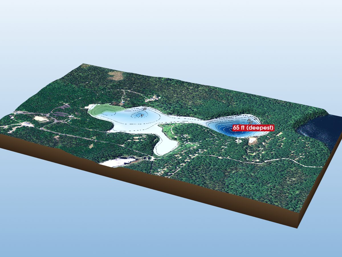 Depth map of Panagapka Lake
