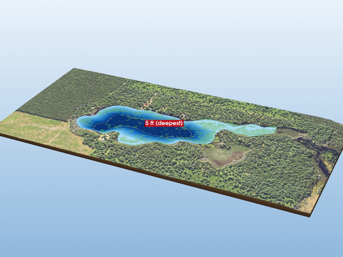 Depth map of Paquette Lake