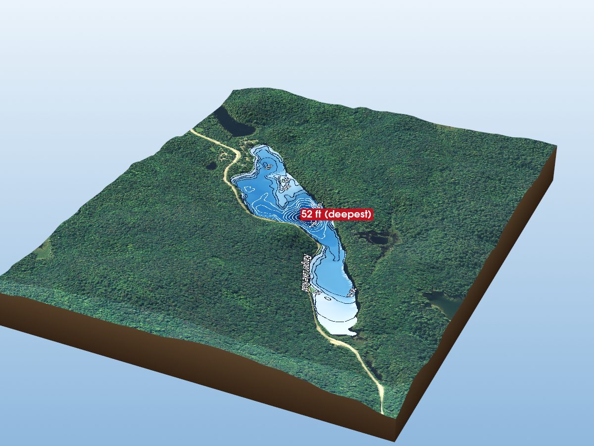 Depth map of Paquette Lake