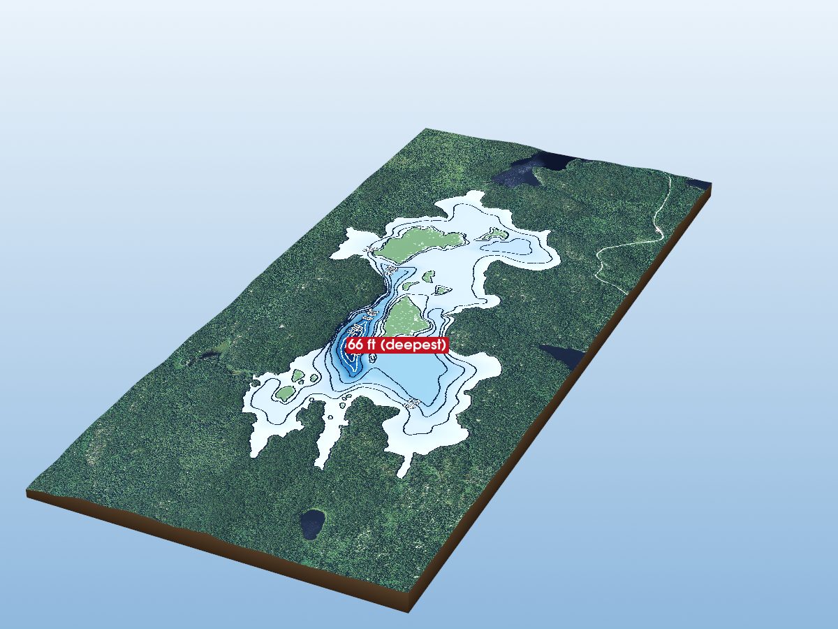 Depth map of Para Lake